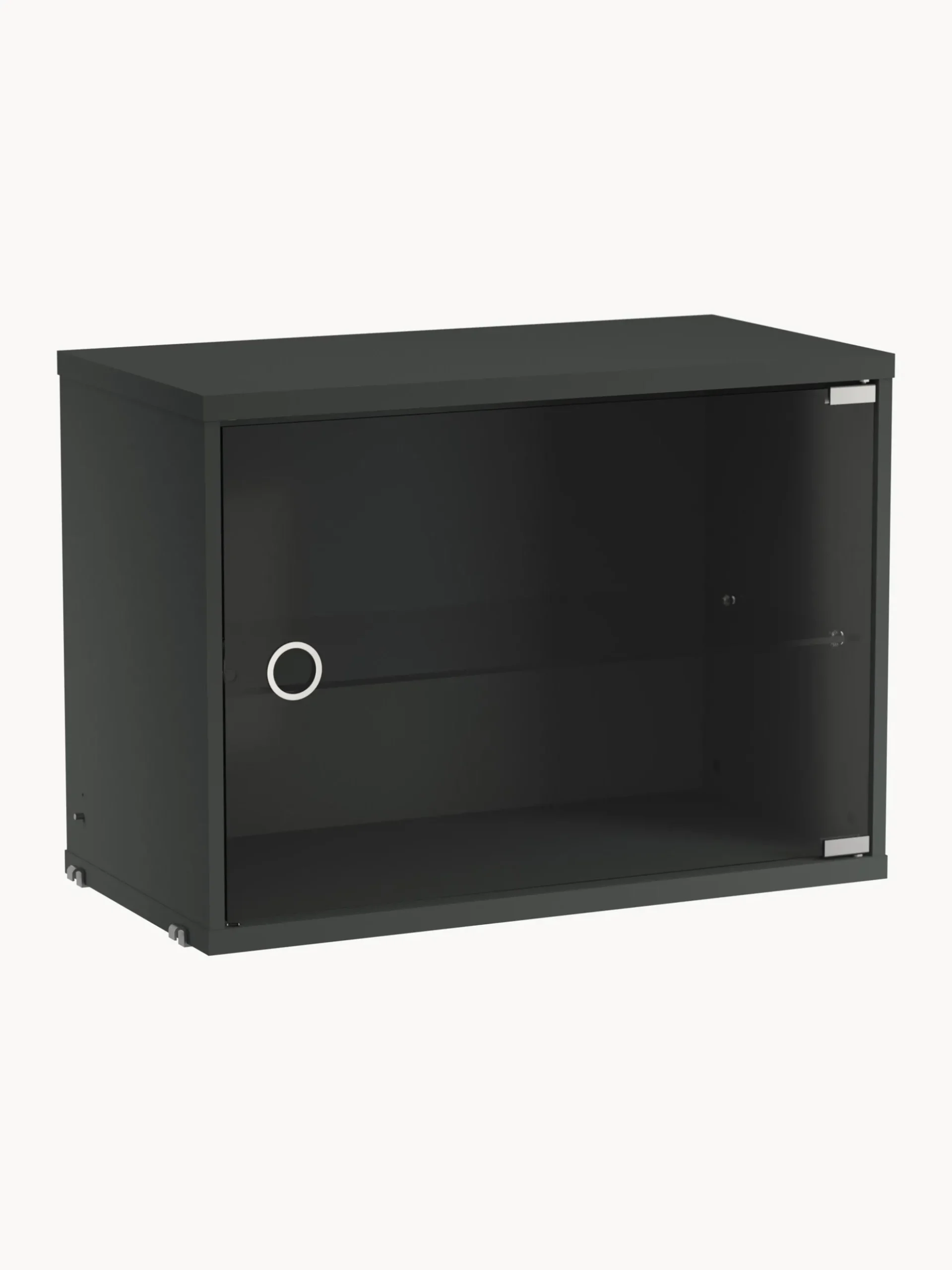 Vetrina con anta battente in vetro String System, larg. 58 x prof. 30 cm