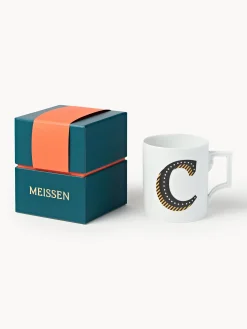 Westwing x MEISSEN, Tazza fatta a mano con motivo decorativo Initials