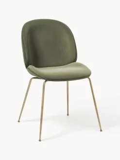 WESTWING x GUBI, Sedia da pranzo in velluto Beetle by Delia Lachance