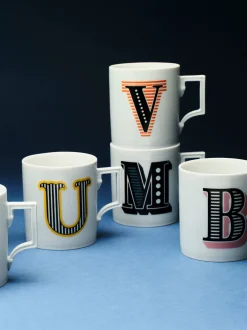 Westwing x MEISSEN, Tazza fatta a mano con motivo decorativo Initials