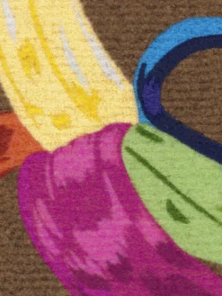 Zerbino lavabile con base in gomma Pop Art.